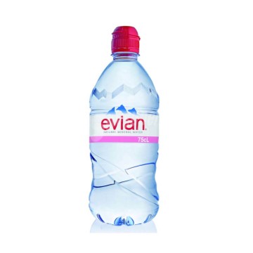 AGUA EVIAN PET 75 cl TAPON...