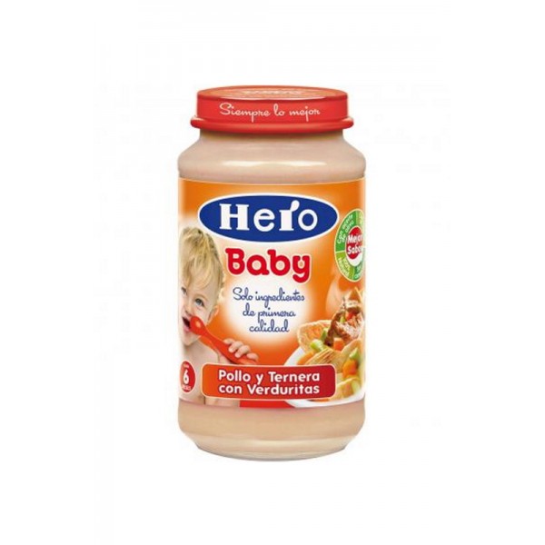 Hero Baby Potito Verduritas con Pollo y Ternera - 235g 